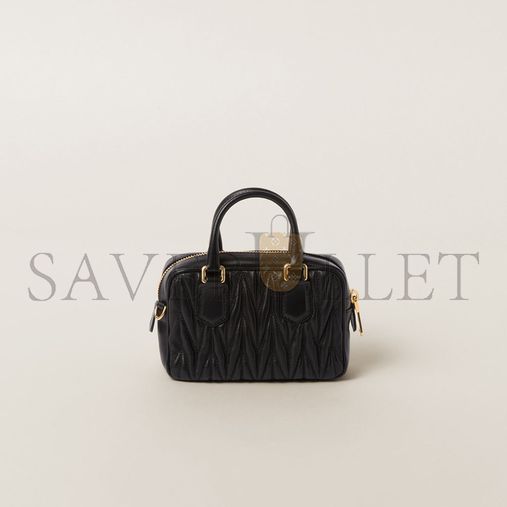 M1v M1v arcadie matelassÉ nappa leather mini-bag 5bp077 (15.3*10.3*4.5cm)